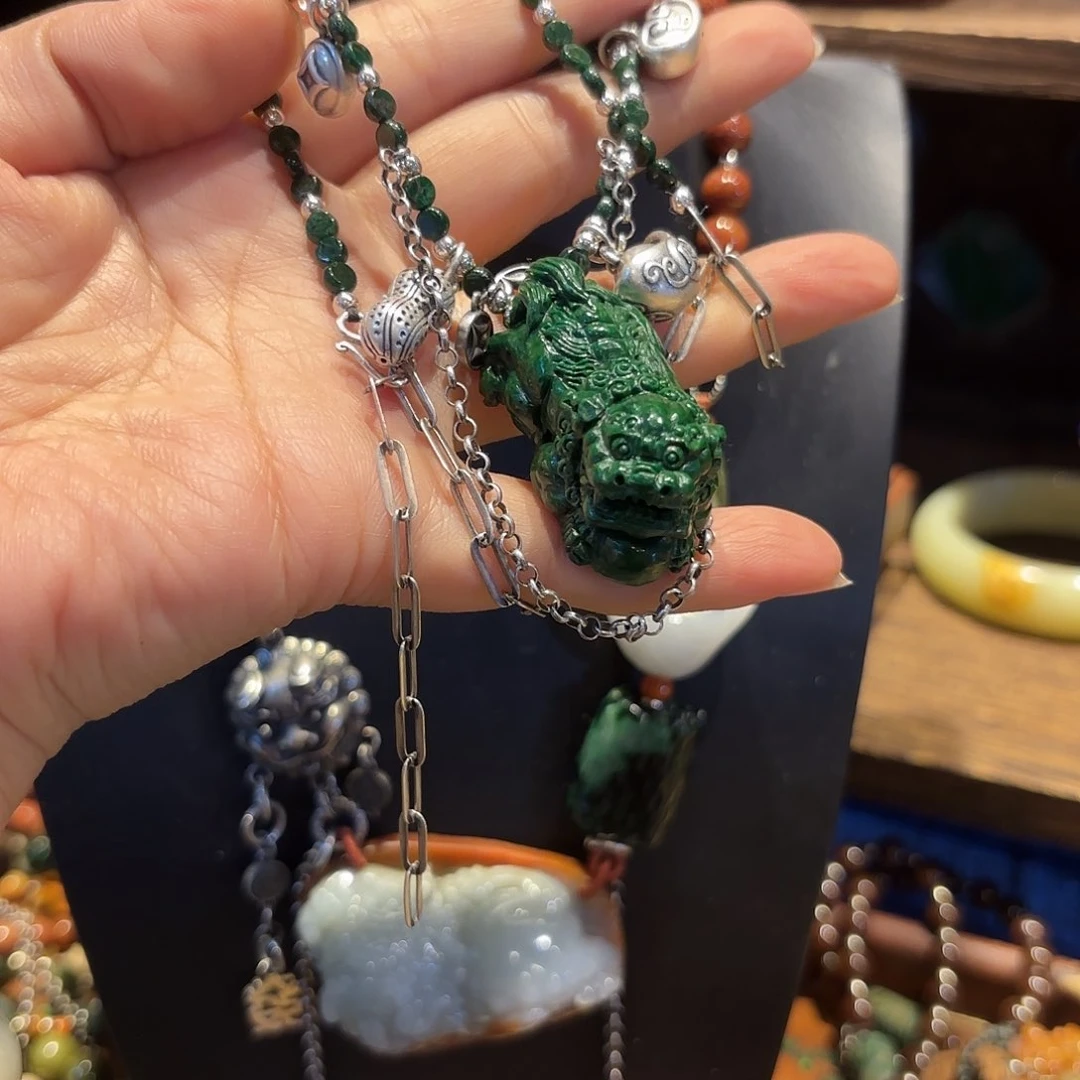 翡翠颈饰未镶嵌原创