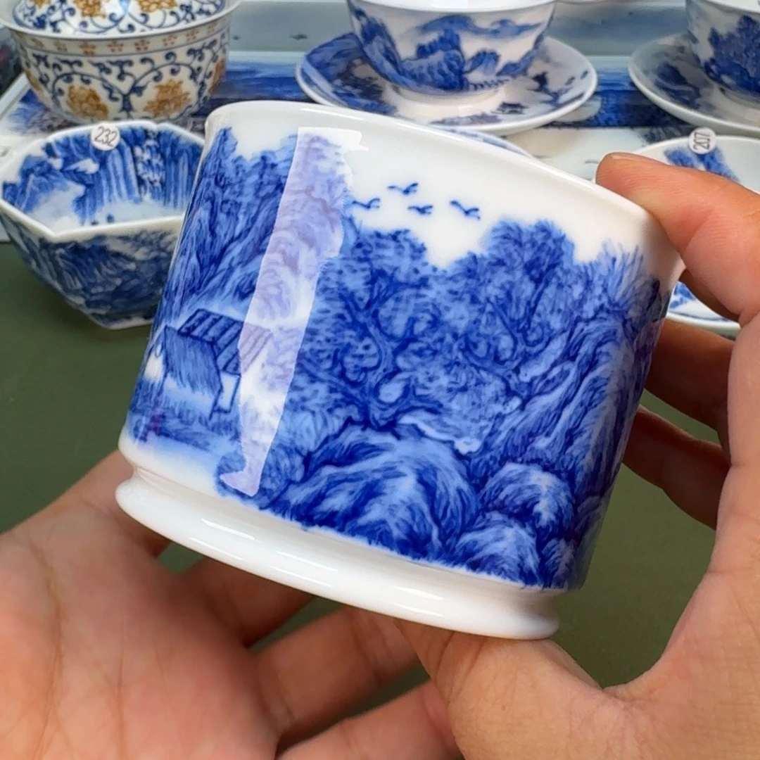 景德镇纯手绘茶具圆圆246