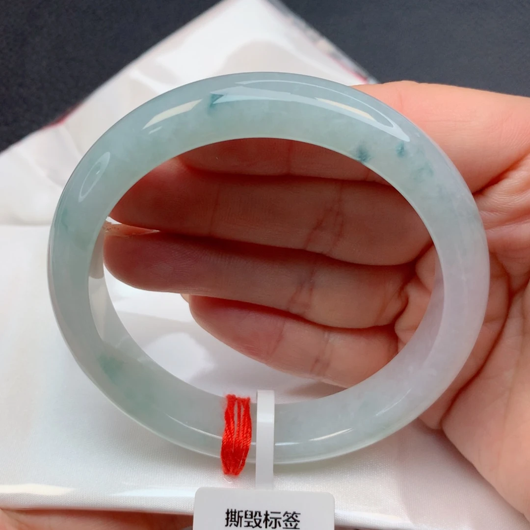未镶嵌手镯翡翠57-58飘花