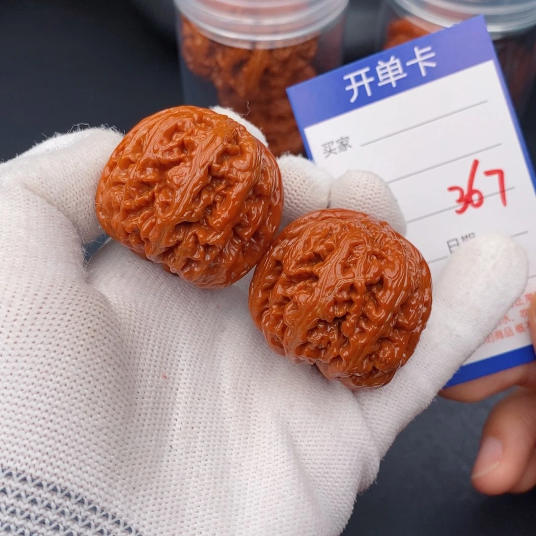 文玩核桃把件40粗筋367