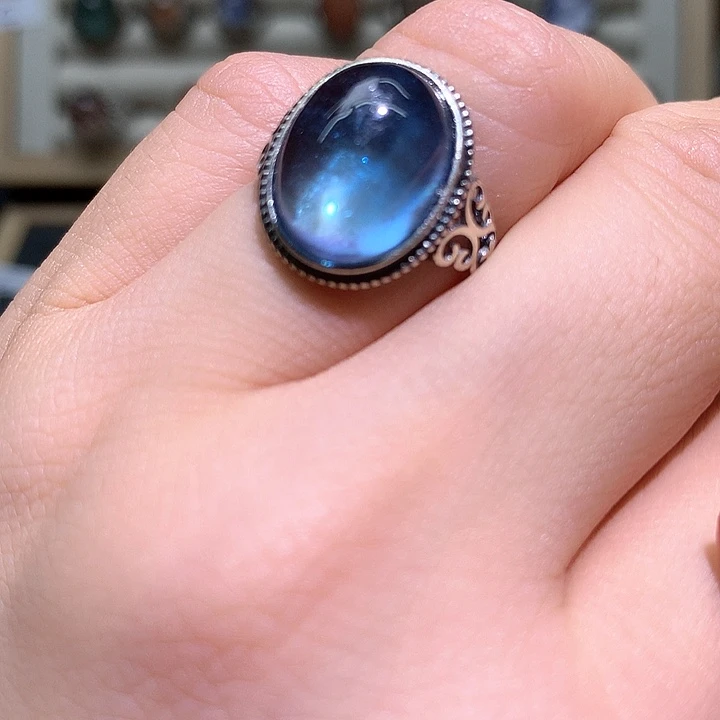 银S925镶嵌戒指水晶