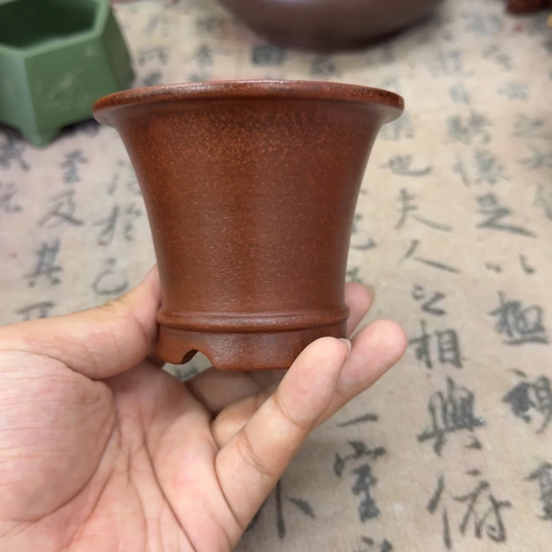 紫砂花盆8.5x7内经紫砂花盆