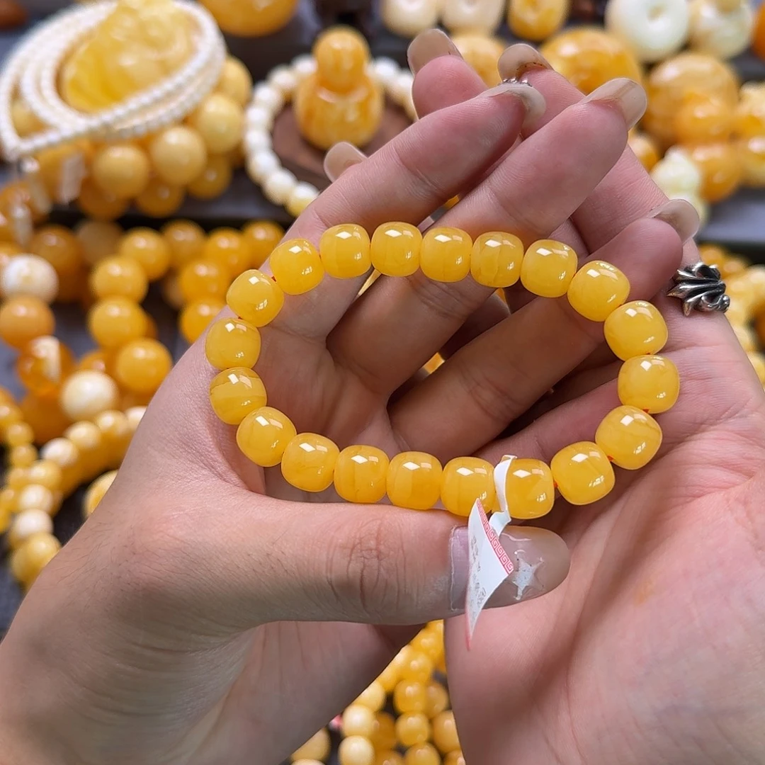 蜜蜡未镶嵌珠宝奇石同料11mm