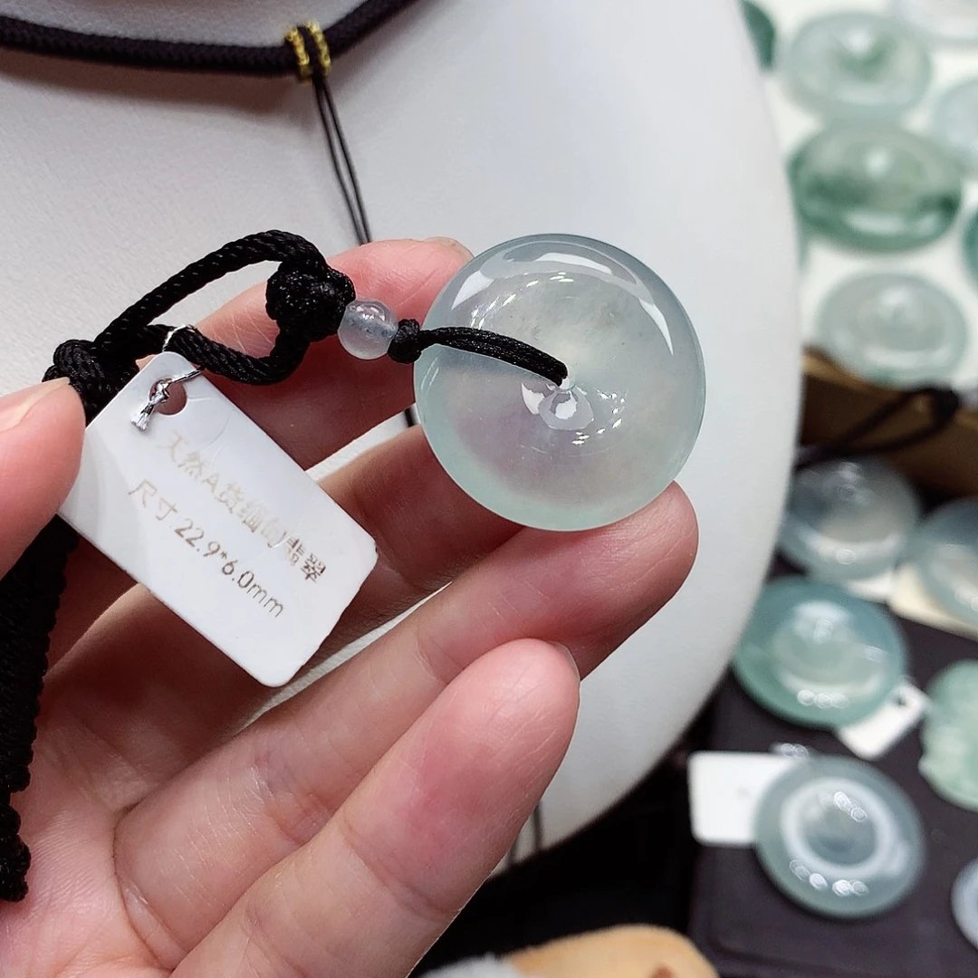 颈饰未镶嵌翡翠编号76，22.9/6