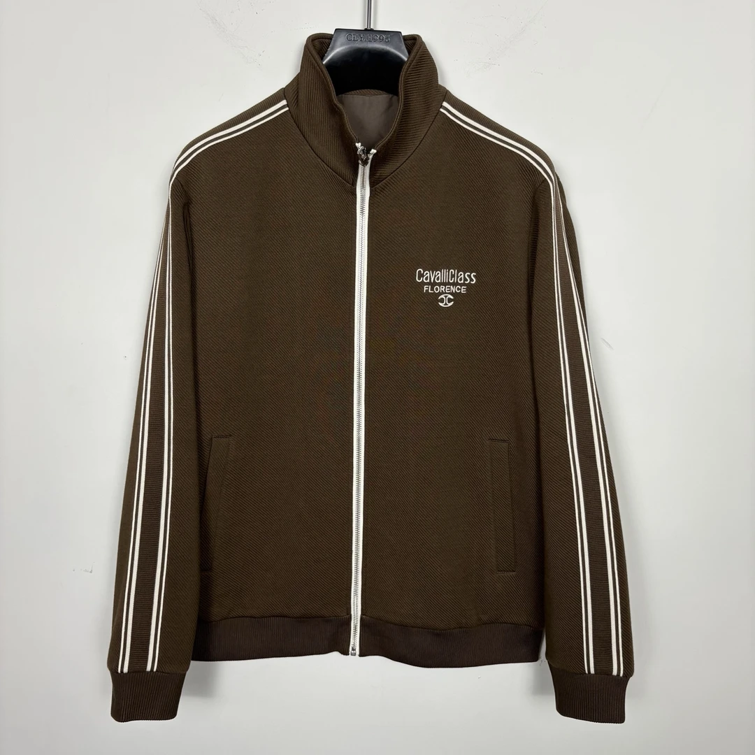 Cavalli Class/卡沃利  胸口字母刺绣立领夹克 2561014