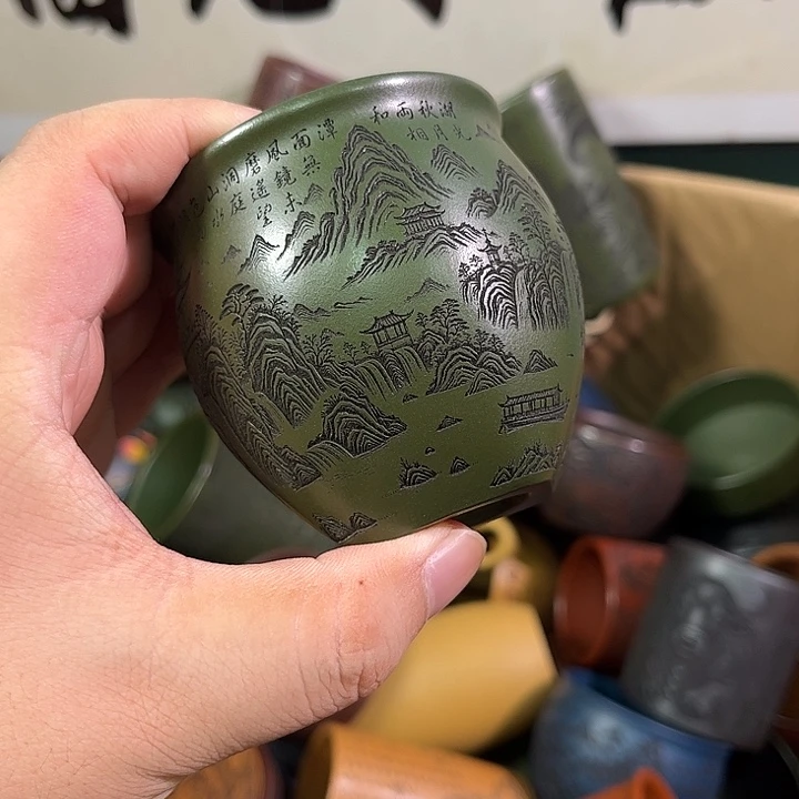 茶杯紫砂全手工紫砂主人杯