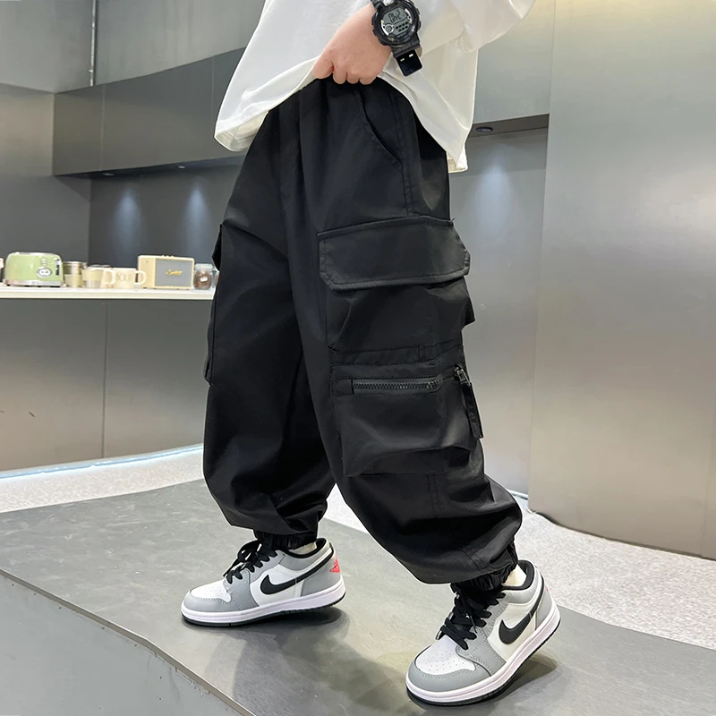 男童春季休闲裤2025新款春装儿童春秋款薄款裤子【奇斯熊】A5027