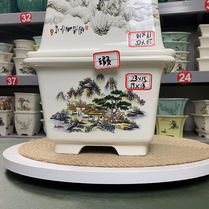 紫砂紫砂花盆0821