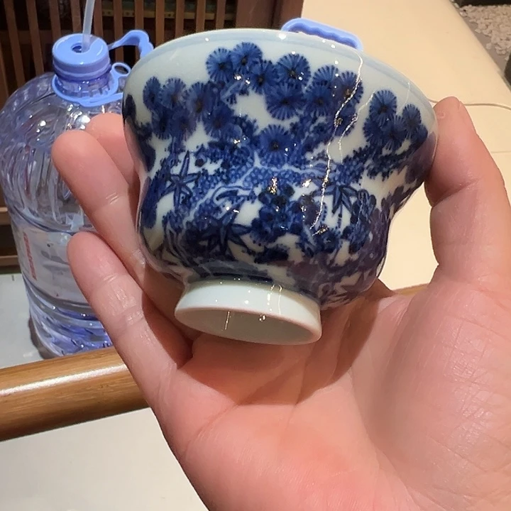 景土造物仿明松竹梅杯