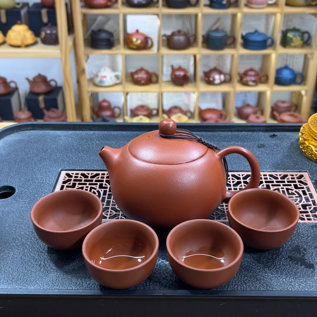 紫砂紫砂胖西施（一壶四杯）