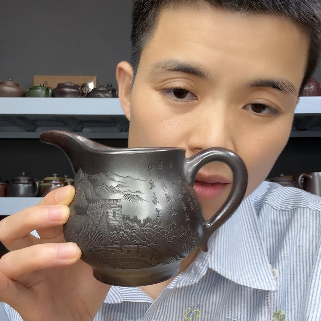 底槽青茶壶民间手艺人全手工制作
