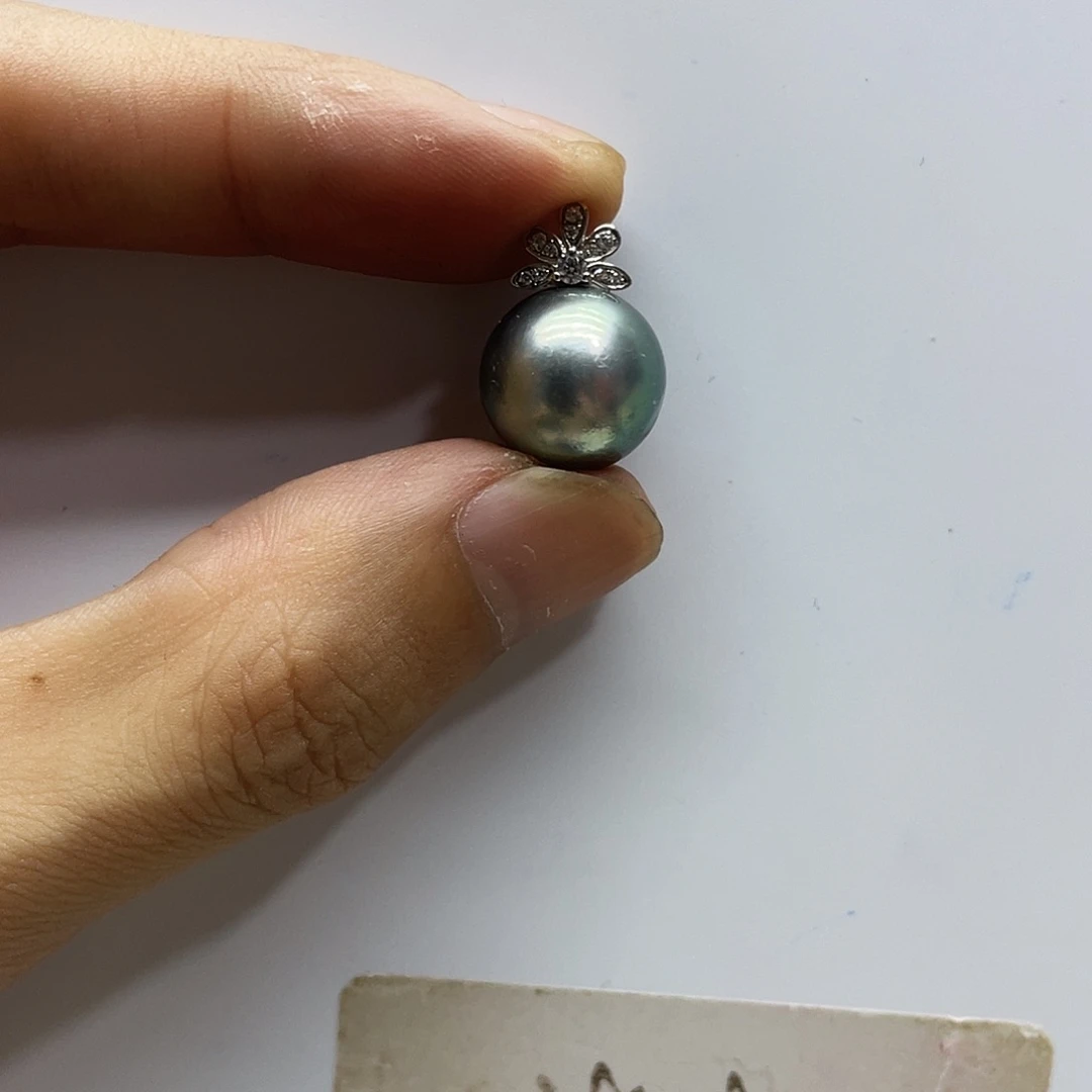 海水珍珠18K金镶嵌颈饰