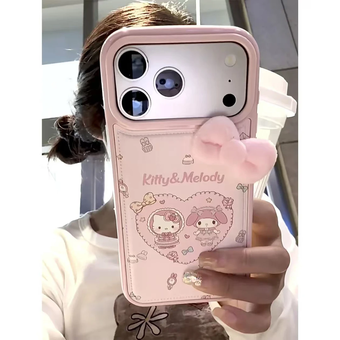 美乐蒂KT适用苹果17手机壳13/14ProMax卡通iPhone16/INS风17P