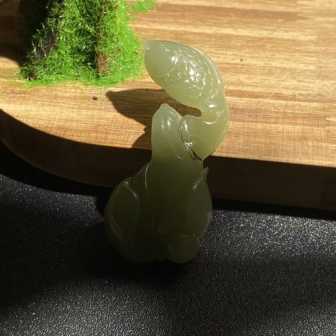 和田玉鲤鱼跃龙门D030