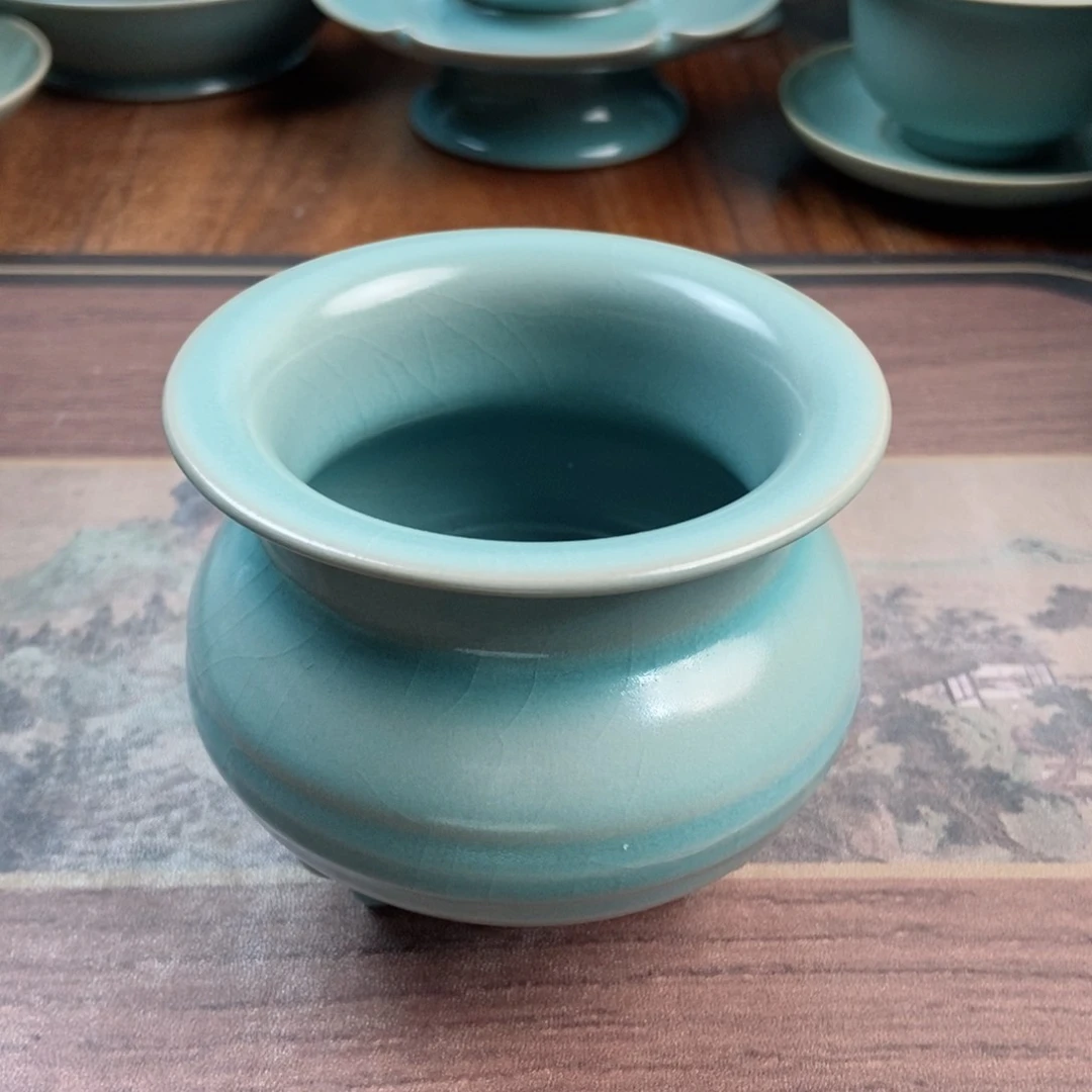 摆件原产地原矿汝瓷～茶器