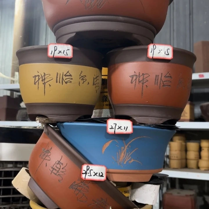 花盆紫砂100-6。