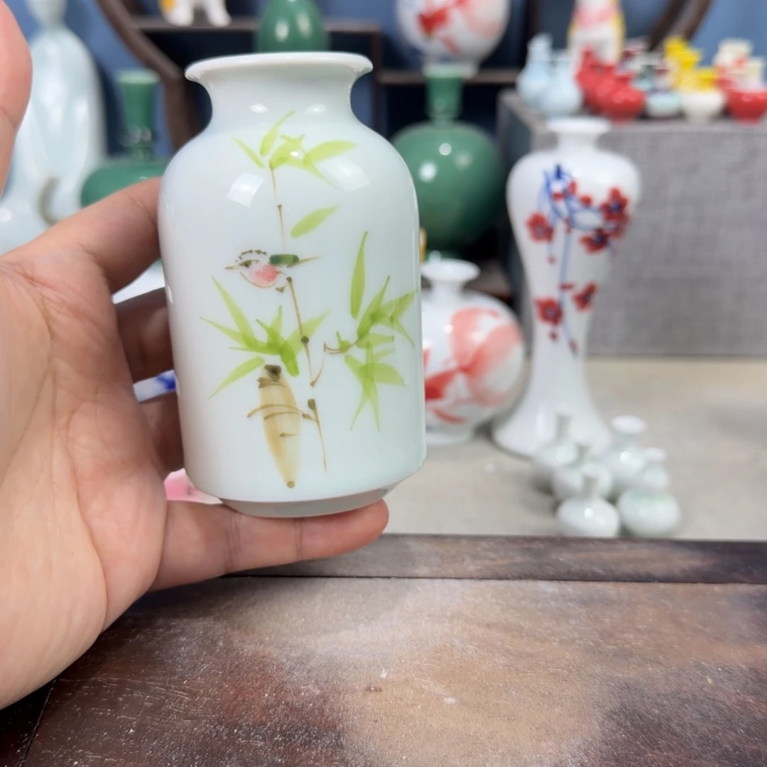 陶瓷手工小花器摆件