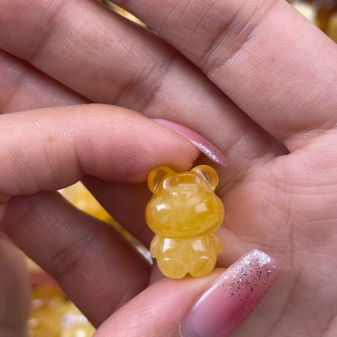 琥珀裸石未镶嵌蜜蜡