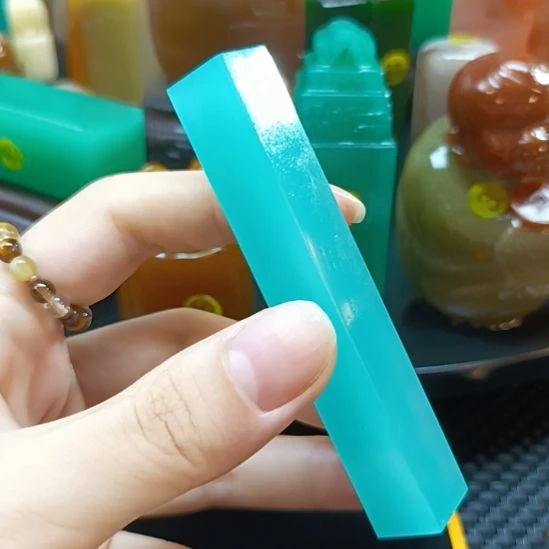 寿山石印石天空蓝99+++