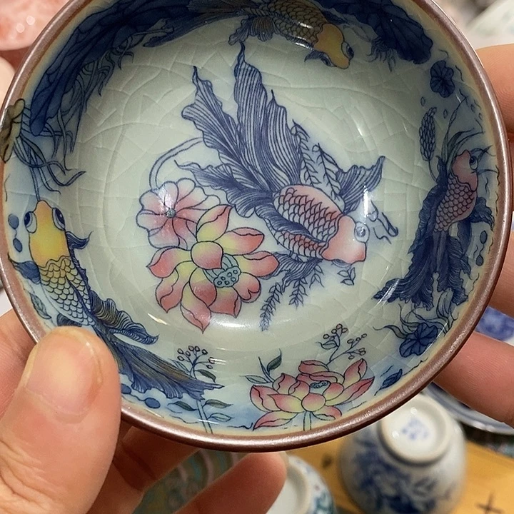 摆件陶景德镇陶瓷主人杯133