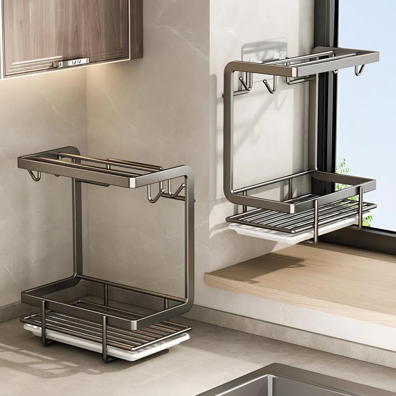 抹布架厨房置物架沥水篮用品架子收纳架水龙头洗碗布水槽海绵专用