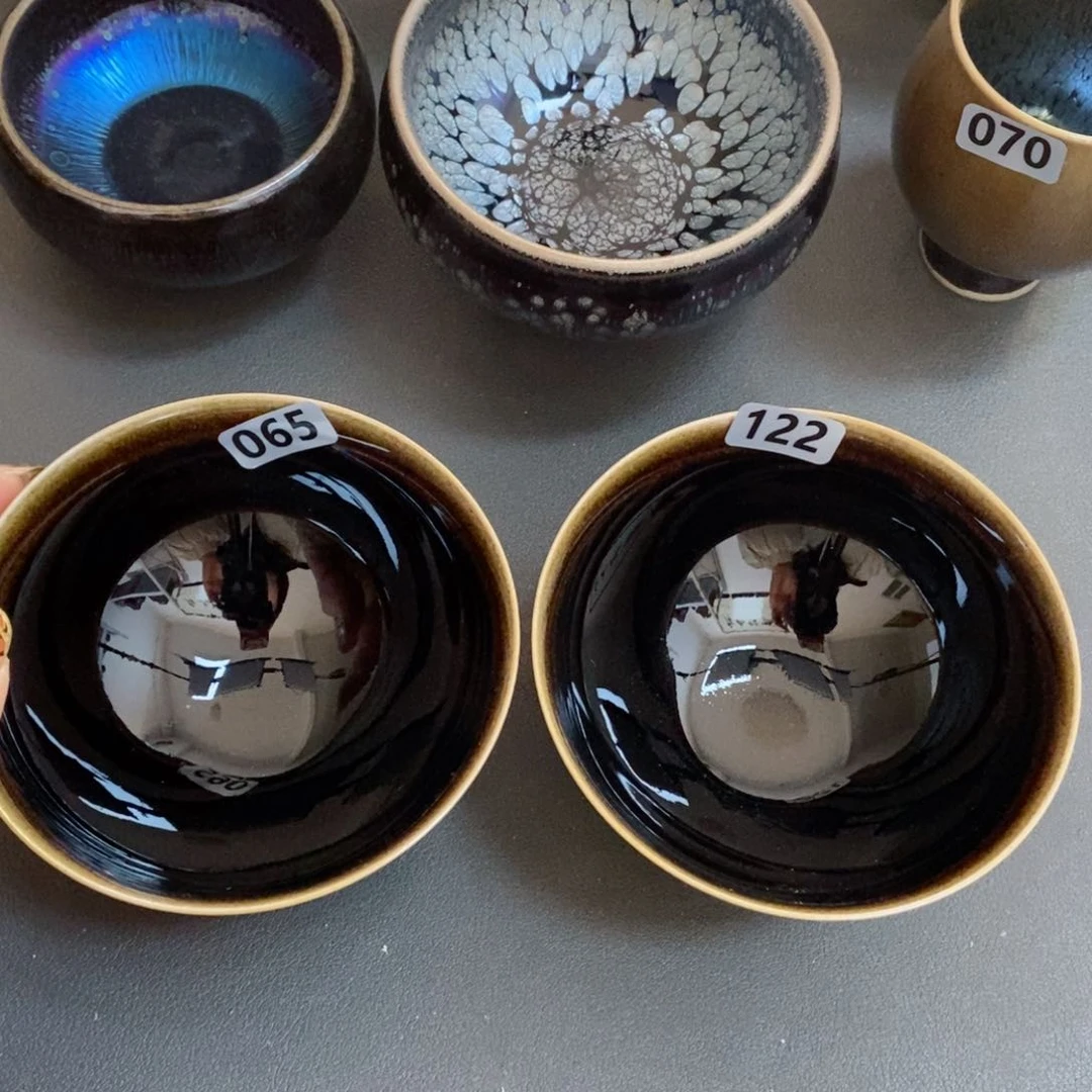 茶盏杜*比建窑建盏主人杯2个