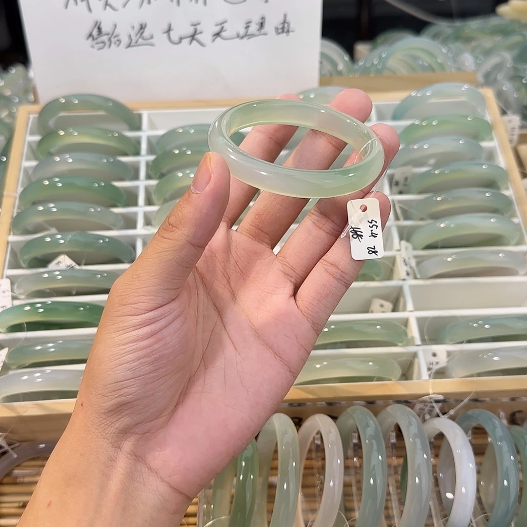 手镯玛瑙/玉髓未镶嵌圈口55.4