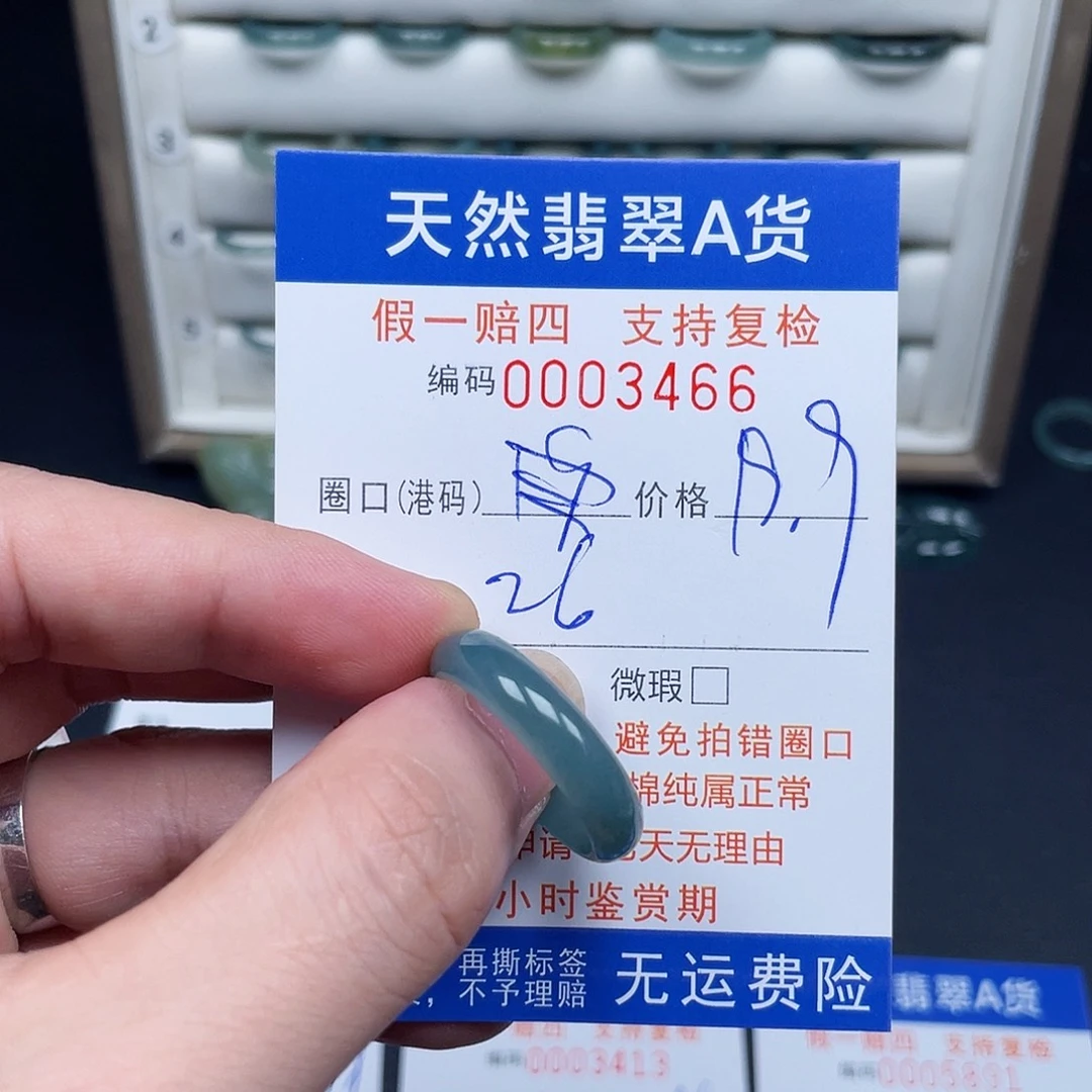未镶嵌戒指翡翠3466