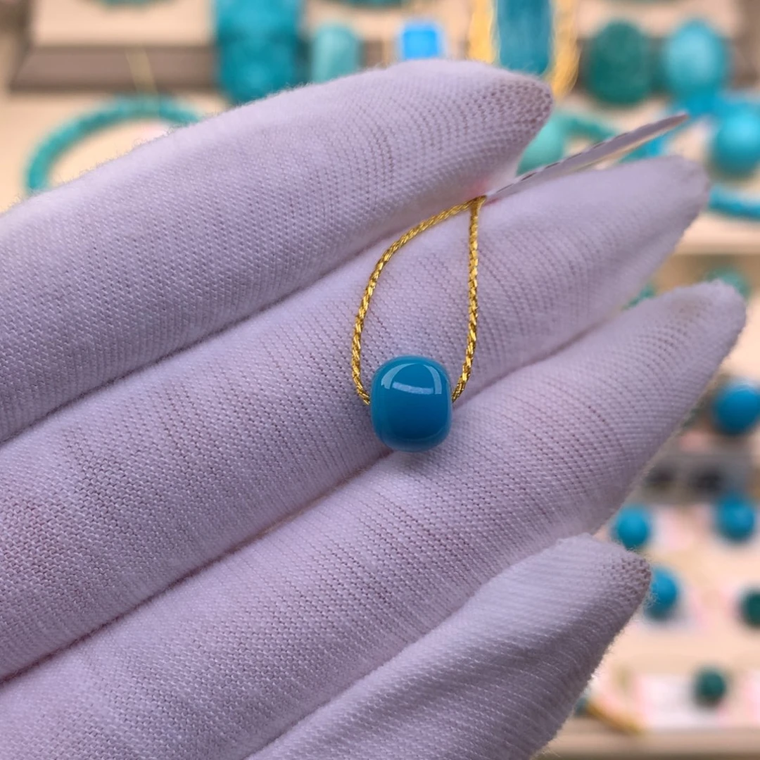 未镶嵌绿松石珠宝奇石8.1*6.7