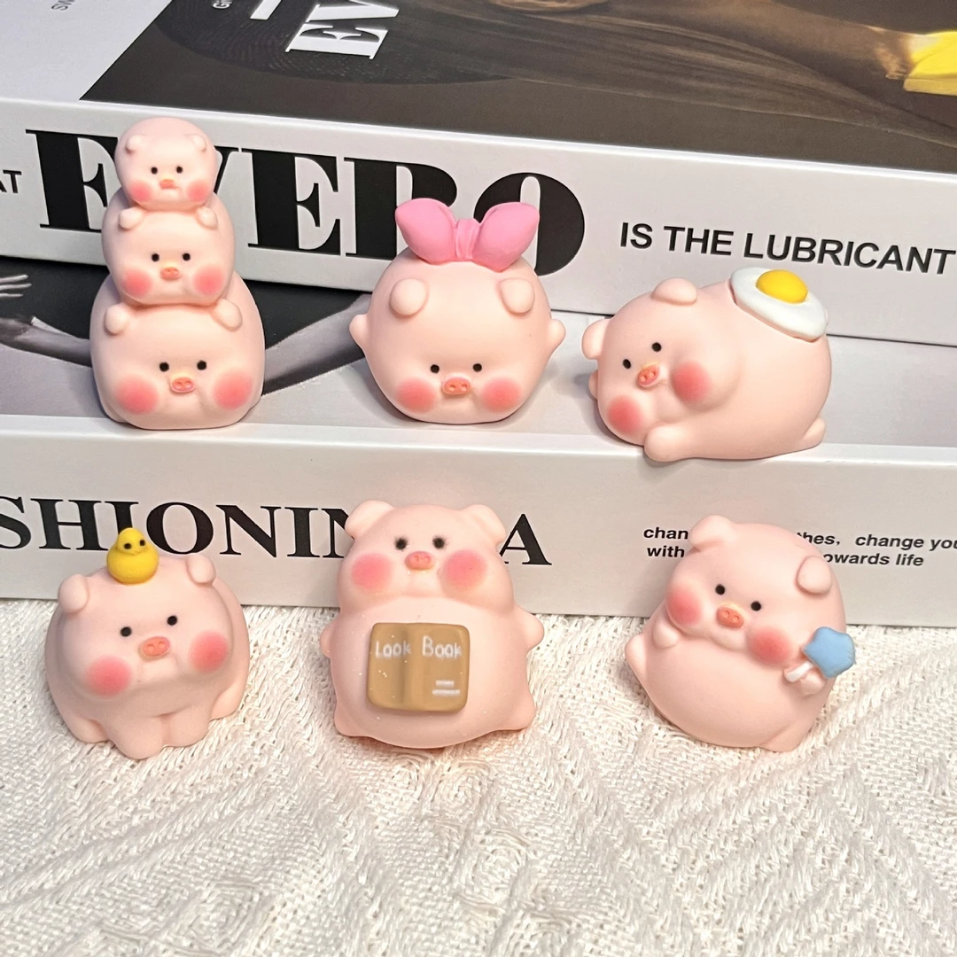 【主播代拆】猪猪diy树脂饰品桌面萌粒挂饰挂件摆件