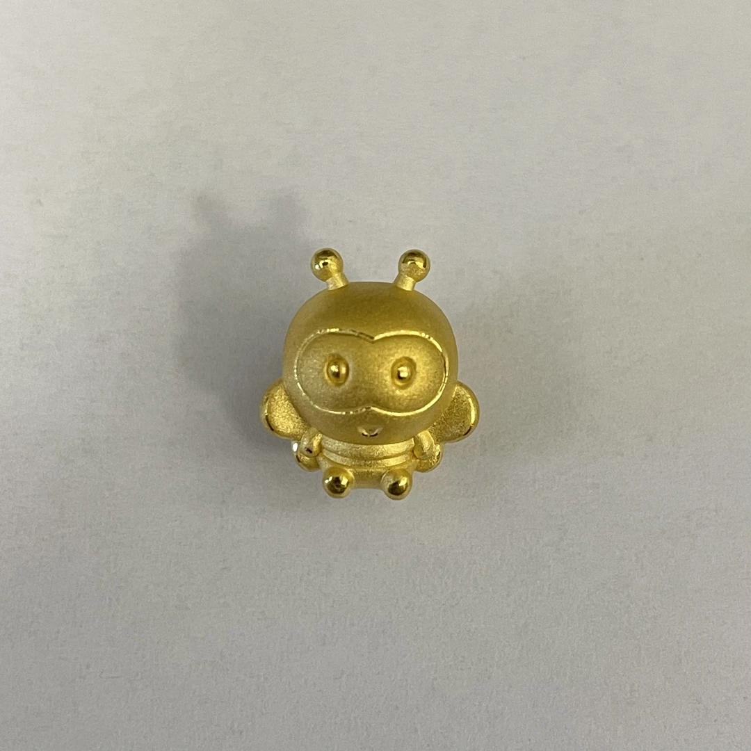 黄金足金999蜜蜂通孔DP2347-0780