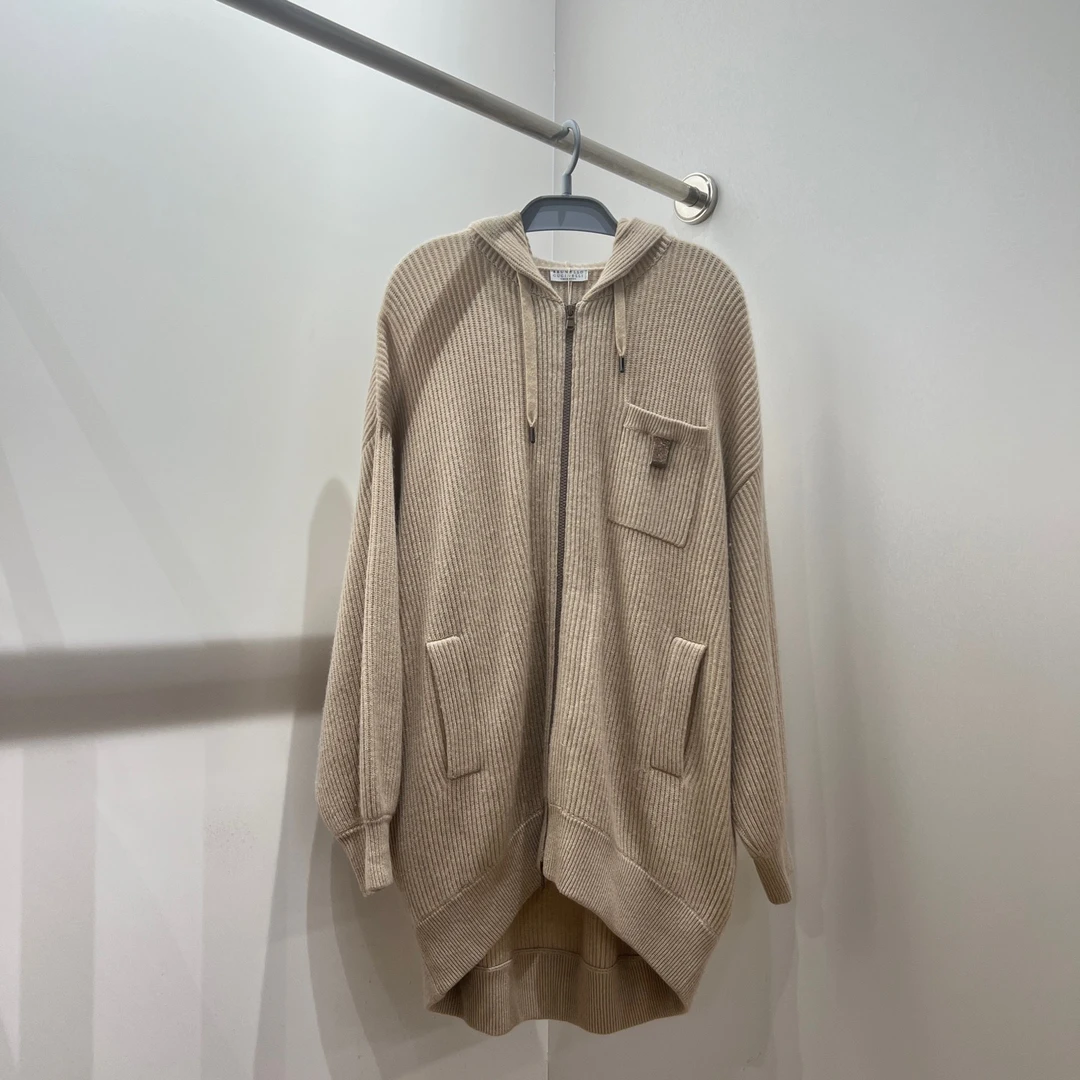 99新 Brunello Cucinelli/布鲁内洛·库奇内利 tob448 大衣m码羊绒