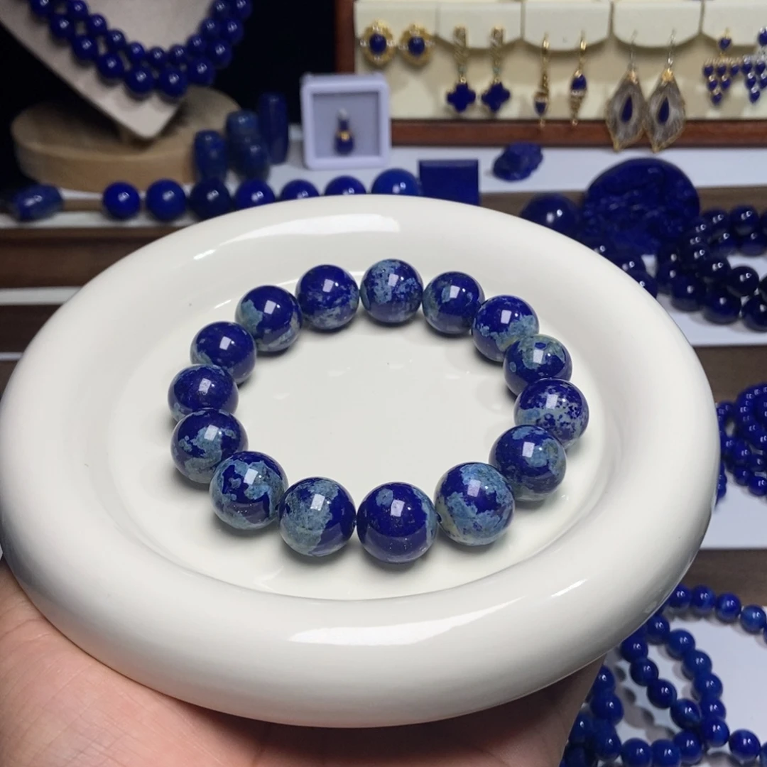 青金石未镶嵌漏！天然 原矿 老矿 意境感 手串15+