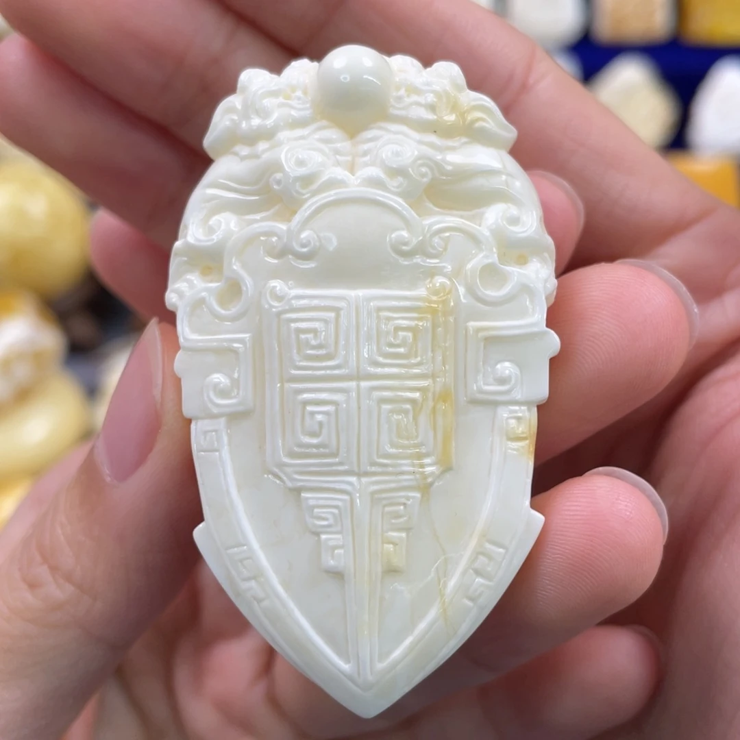 蜜蜡裸石未镶嵌琥珀蜜蜡雕刻