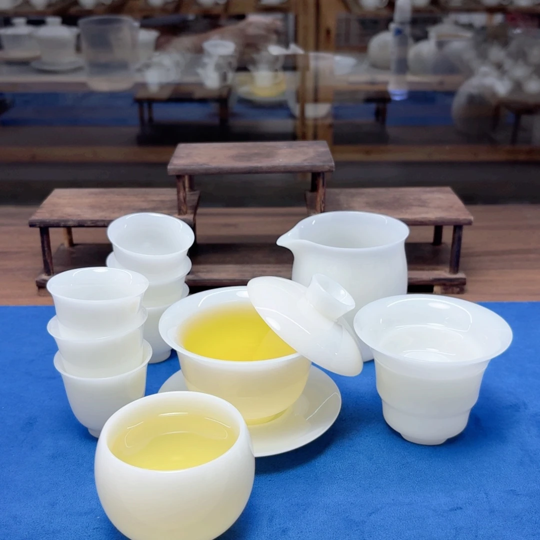 璞玉冰种玉瓷茶具工厂