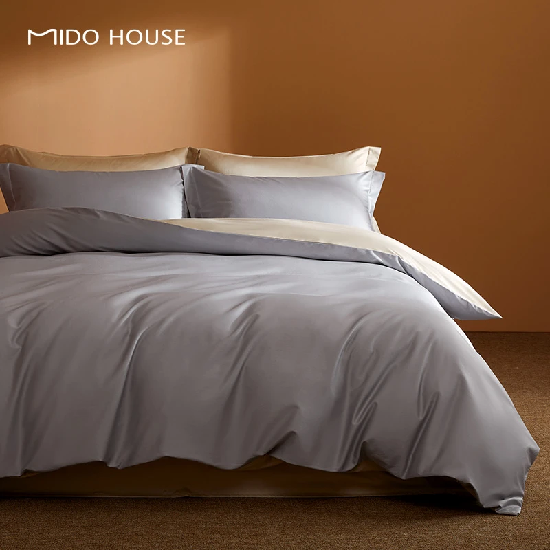 【特价】60SPro长绒棉全棉纯棉纯色床单被套床品三件套四件套