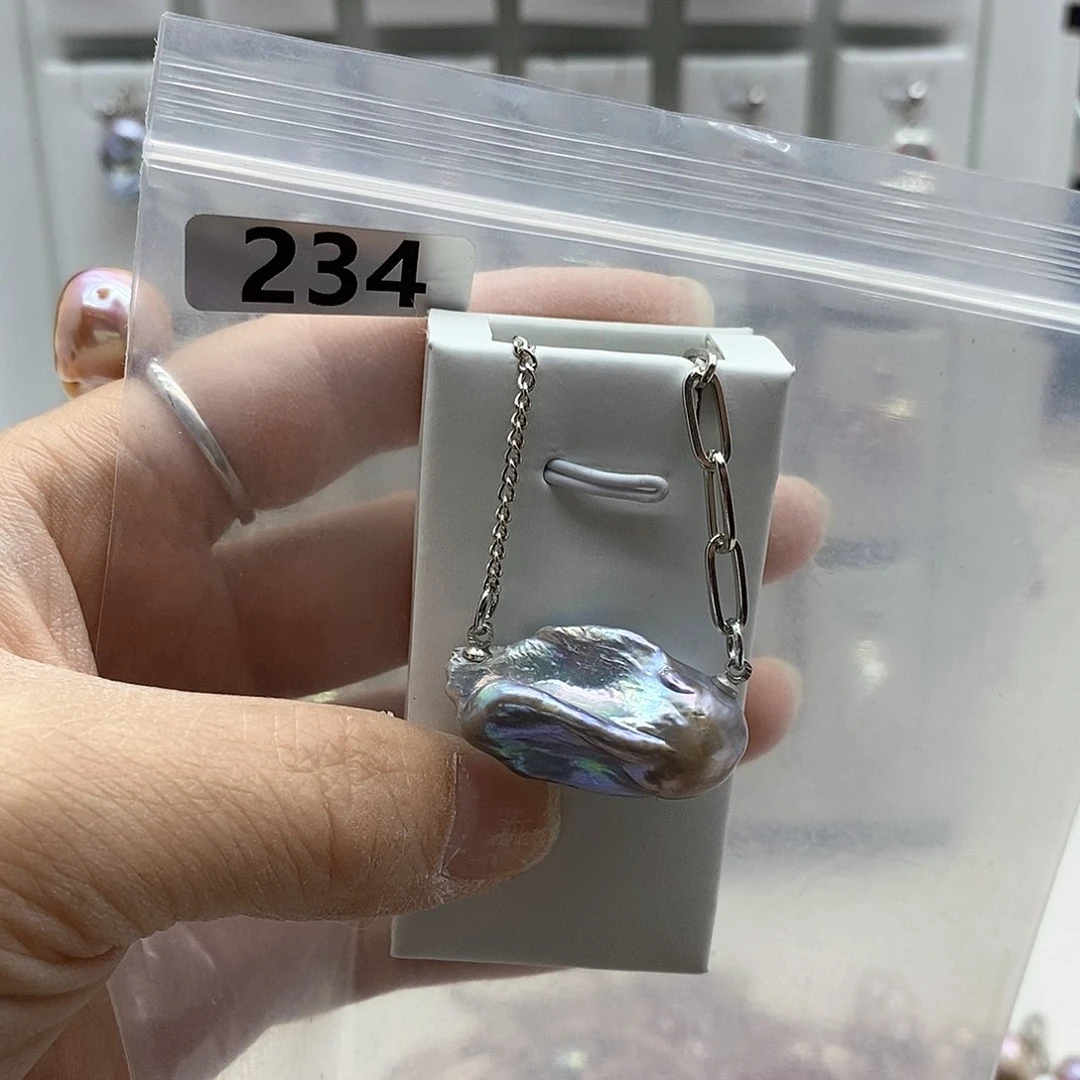 颈饰合金淡水珍珠