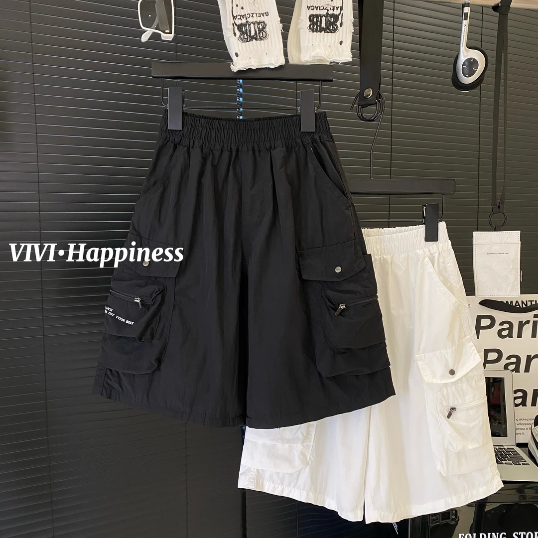 VIVI夏装夏天童装夏季中大童薄款百搭时尚工装洋气个性男孩短裤