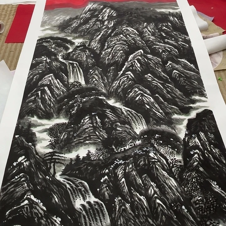 哈***哈国画花鸟等动物和其他观赏树进行