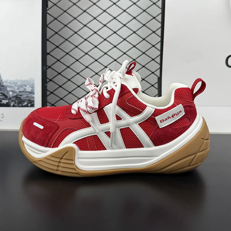 厚底防滑百搭运动鞋2025新款女款秋款爆款轻便软底不累脚休闲鞋女