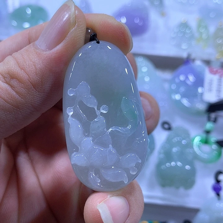 翡翠未镶嵌颈饰天然翡翠A货吊坠