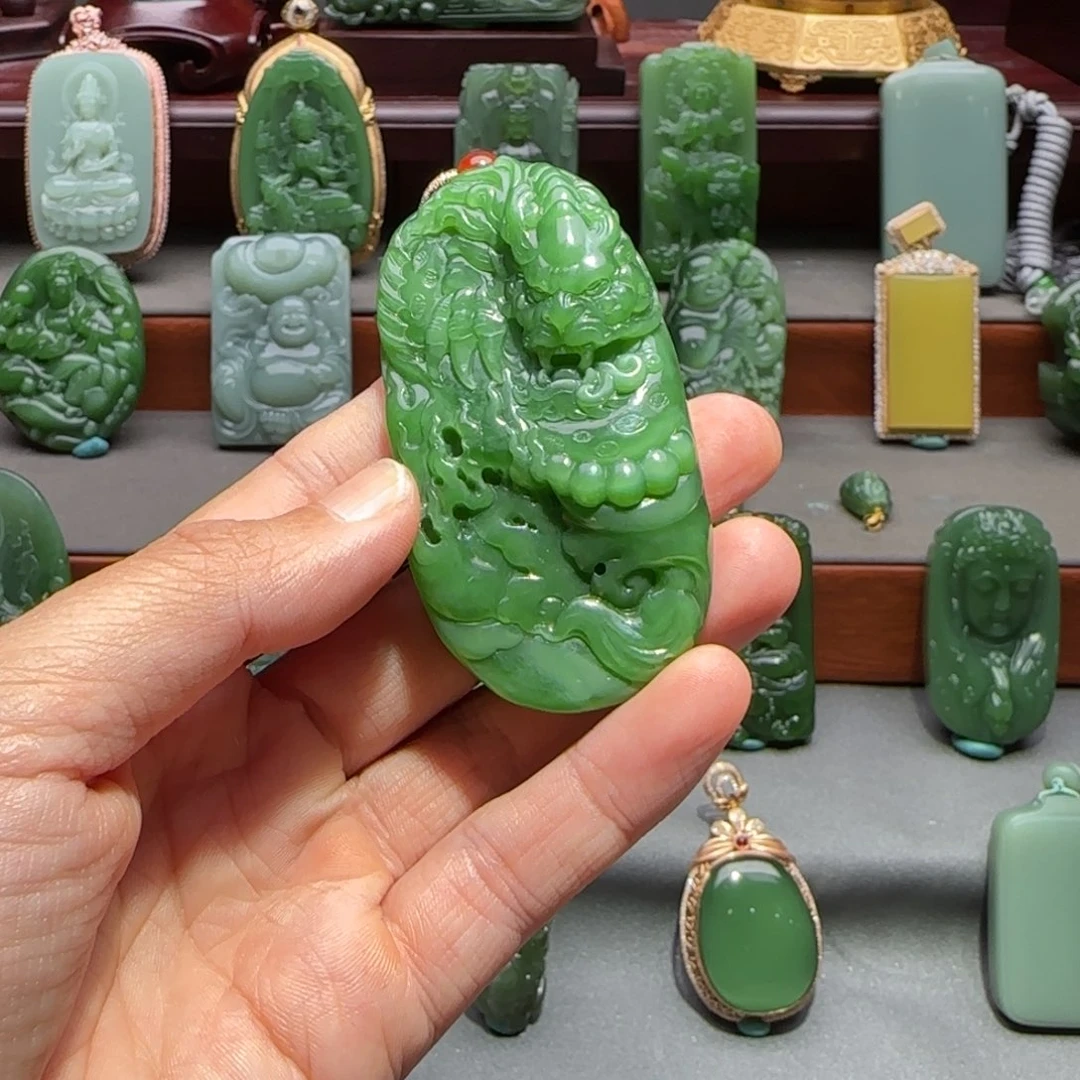 和田玉未镶嵌挂件