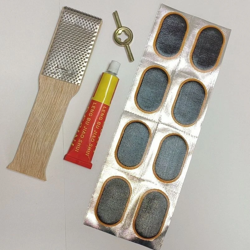 内胎修补补丁补胎片补胎工具套装自行车摩托电动车补胎贴胶片胶水