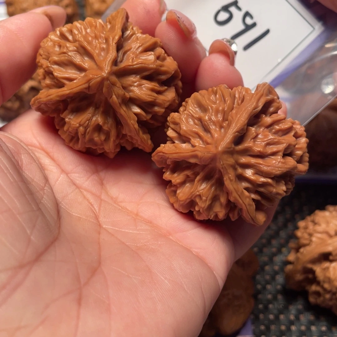 行***子把件文玩核桃591号帝王三棱