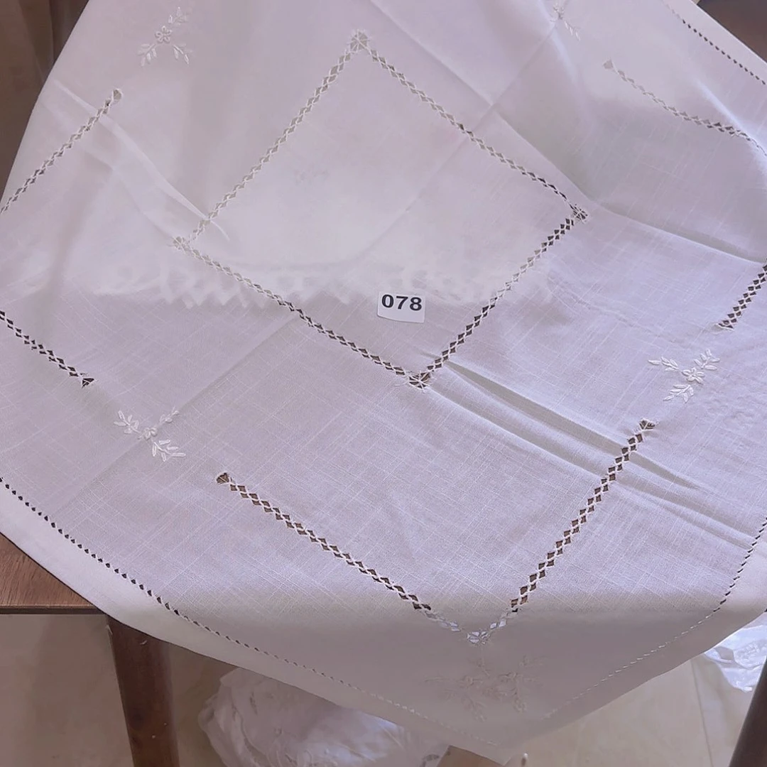 毛绒078号 85厘米棉麻手绣