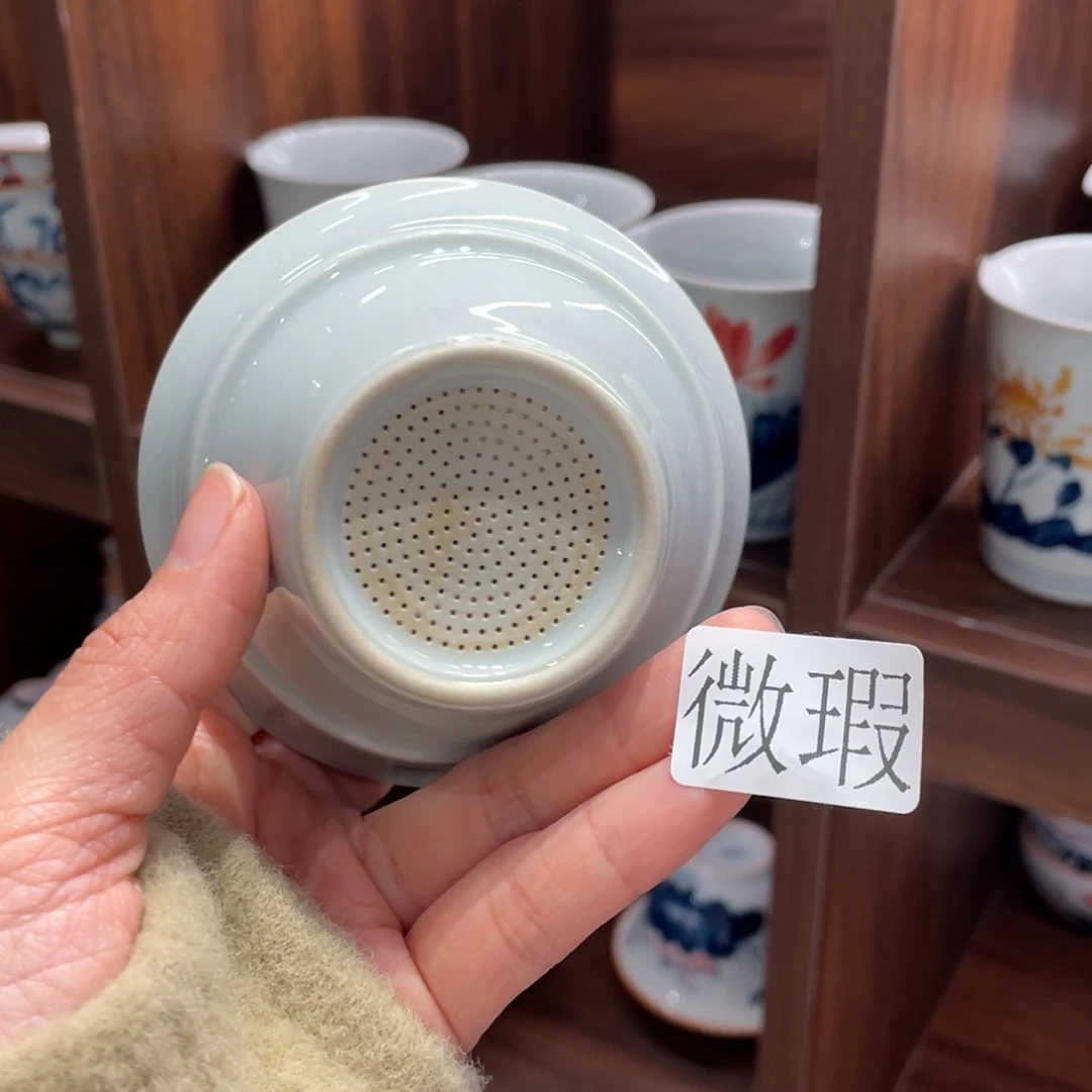 有瑕釉下彩纯手绘