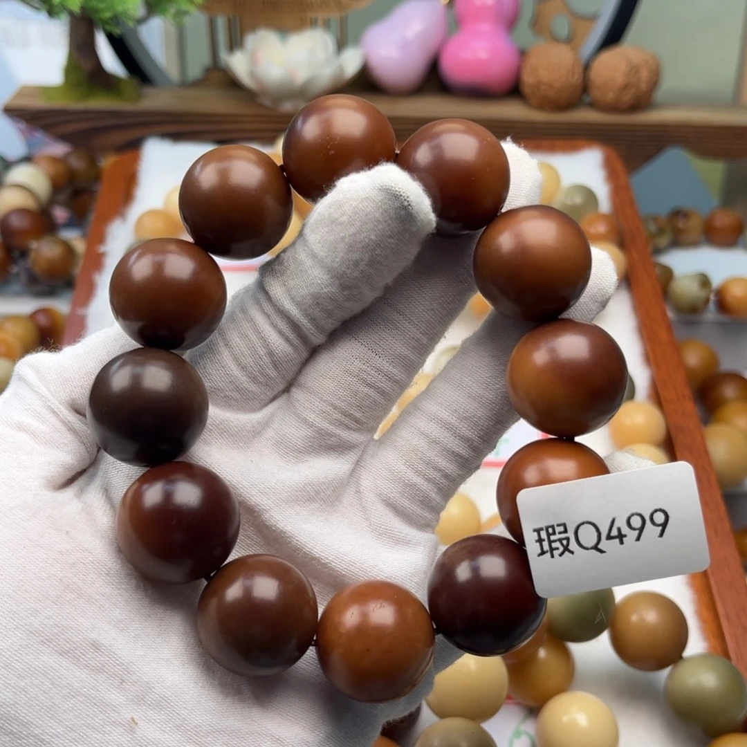 菩提根/象牙果吊坠L****瑕Q499圆珠19mm一串