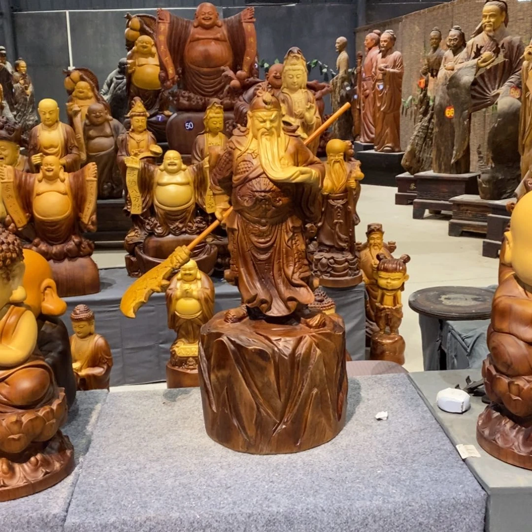 平***淡香樟木关公高60香樟木