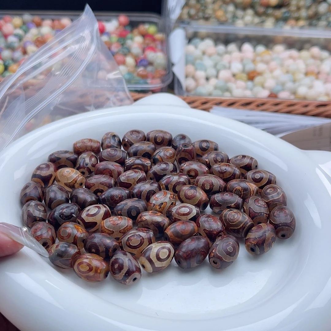 白玉菩提吊坠z瑕疵15mm/5+1颗