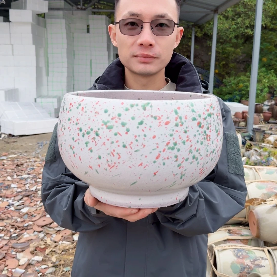 紫砂花盆口26高18（一个拼粉